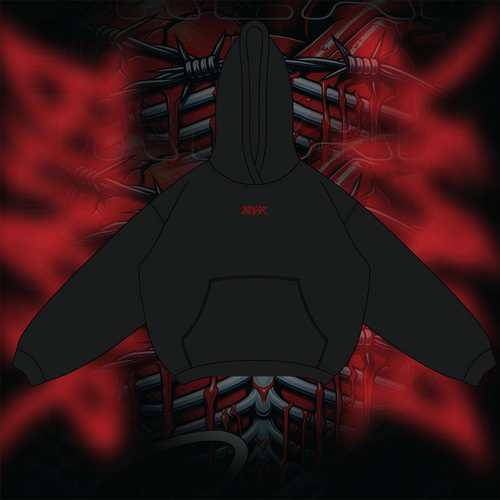 Heartbreak Hoodie – Barbed Wire Heart | BINAR